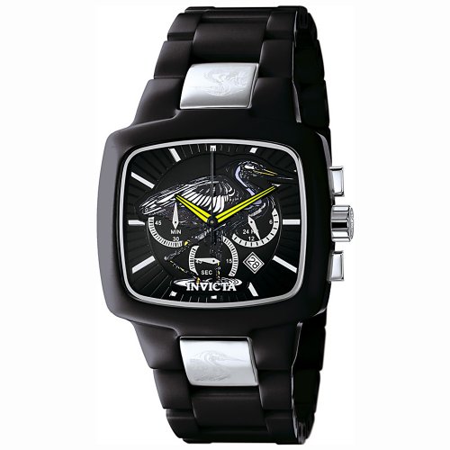Invicta Midsize 5892 Adrenaline Collection Chronograph Heron Motif Black Corian Watch