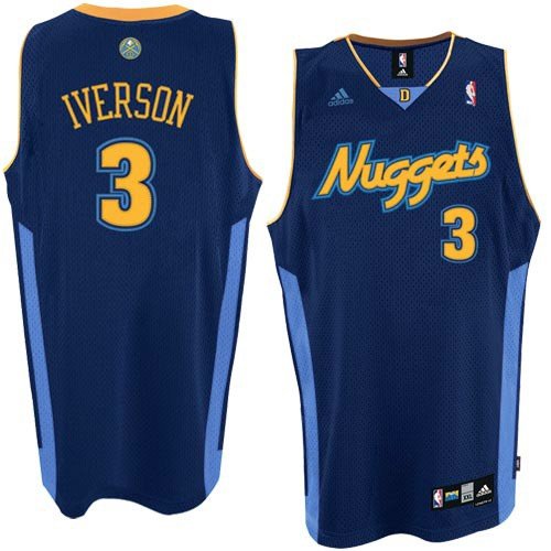 Allen Iverson adidas NBA Navy Swingman Denver Nuggets Youth Jersey