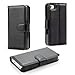 iPhone 4 case,iPhone 4s case,Wallet case,PU Leather case,by Mokai Start® ,Credit Card Holder,Flip Cover Skin Case Pouch[Black] for iPhone 4 4S+USB Data Cable(One year warranty)+ Screen Protector+ Stylus Pen