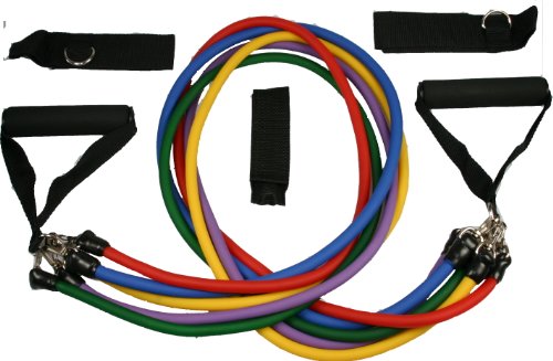 Exercise variable Resistance band 5-level Latex tubes - set