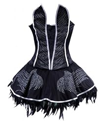 Nylon/Spandex Corset   Waistline  Dress With a Ribbon 