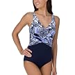 Merona Floral Wrap 1 Piece With Tank Straps - Cobalt Stone