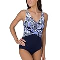 Merona Floral Wrap 1 Piece With Tank Straps - Cobalt Stone