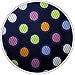 Shlax&Wing Polka Dots Multicolor Navy Dark Blue Hanky Mens Neckties