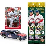 St. Louis Cardinals 2008 MLB Dodge Charger with Albert Pujols Card & Two Packs of 2008 Upper Deck Series 2 Fat Packs