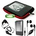 Quality Amazon Kindle 3 ( Wifi Only , Wifi + 3G ) ( Latest Generation ) Accessories Kit: Jet Black with Ruby Red Carrying Sleeve With Extra Pocket + Kindle Car Charger + Custom Cut Kindle 2 Screen Protector + Kindle Wall Charger + Kindle Earphones with Microphone + A Live*Laugh*Love Wrist Band!!!