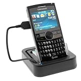 3-In-1 USB Hot Sync Charging Cradle with Spare Battery Charger Slot for Samsung Blackjack II SGH-i617 Smartphone
