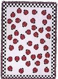 Ladybug Fly Away Home Ladybugs Cotton Throw Blanket