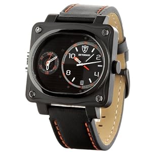 DETOMASO Herrenuhr Cortona BlackTwoZones SL1527D-BK DETOMASO Herrenuhr Cortona BlackTwoZones SL1527D-BK