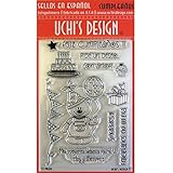 UCHIS DESIGN Spanish Stamp Set Sheet, 4 by 6-Inch, Cumpleanos 'Birthday', Clear