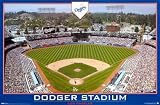 Dodger Stadium Gameday Poster - Los Angeles Dodgers Baseball Poster Print, 34x22
