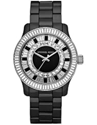 Michael Kors Baguette Crystal Black Ceramic Womens Watch MK5362