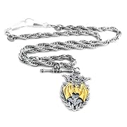 Magistus Double Albert Fob Chain by Alchemy Gothic