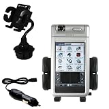Sony Clie NR60 Auto Cup Holder with Car Charger - Uses Gomadic TipExchange