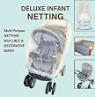Comfy Baby Deluxe Net with Bows for Stroller, Bassinet or Playpen Comfy Baby Deluxe Net with Bows for Stroller, Bassinet or Playpen