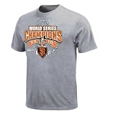 MLB Men's San Francisco Giants World Series Champions Locker Room Basic Tee,Steel Heather,Large