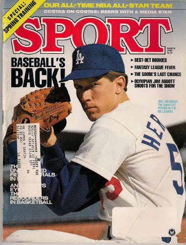 OREL HERSHISER LA DODGERS SPORT MAGAZINE MARCH 1989 SPRING TRAINING!