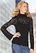 metrostyle Sheer Lace Mockneck
