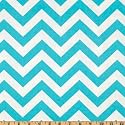 56'' Wide Premier Prints ZigZag Twill Girly Blue Fabric By The Yard