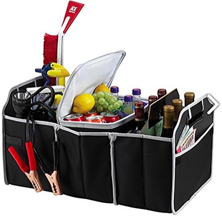 SUV &amp; Car Organizer Collapsible Folding Car Trunk Organizer 3 large main compartments