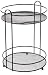 Taymor Black Two Tier Round Countertop Basket