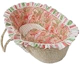 Pink Paisley Moses Basket by Hoohobbers
