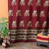 51eWIsYRCOL. SL160  Maharaja ~ Exotic Burgundy Royal Elephant Indian Shower Curtain 72x72