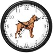 Boxer No.1 Wall Clock by WatchBuddy Timepieces (Hunter Green Frame)