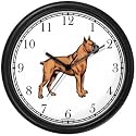 Boxer No.1 Wall Clock by WatchBuddy Timepieces (Black Frame)