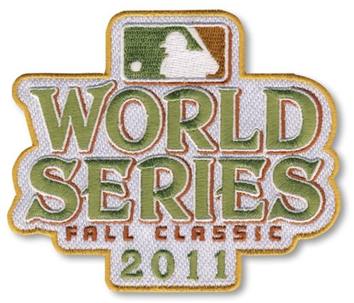 2011 World Series Fall Classic MLB Baseball Jersey Sleeve Patch - Texas Rangers vs St. Louis Cardina