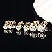 OPK Jewelry Platinum Plated or Gold Plated Round Cut Cubic Zirconia Stud Earrings 5mm/6mm/7mm/10mm