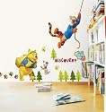 WINNIE THE POOH & TIGER ADHESIVE WALL DECOR MURAL STICKER DS-58387