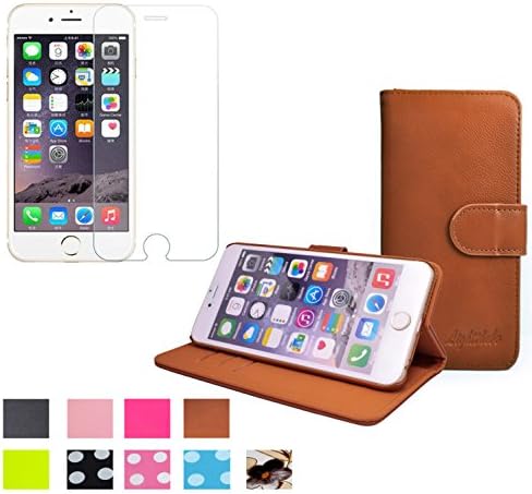 LightTheBo Flip Stand Wallet Case for Apple iPhone 6 Plus / 6s Plus - Brown