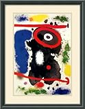 IMAGE OF Tete J Framed Art Print by Joan Miro, 16.46 in. x 21.21 in. Framed