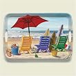 Serving Tray ~ Beachy Keen ~ 18 inches x 12 inches ~ melamine plastic ~ code 272