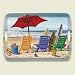 Kitchen & Housewares : Serving Tray ~ Beachy Keen ~ 18 inches x 12 inches ~ melamine plastic ~ code 272
