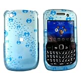 For Blackberry Curve 8520 Hard Case Bubbles Blue