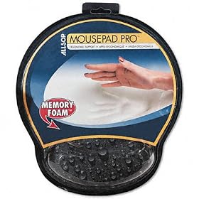 Click here to buy ALLSOP, INC. ASP28823 Memory Foam MousePad Pro, Nonskid Back, 10 x 10-1 4, Black Raindrops... by Allsop�.