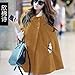 Vangood Women's Wool Tweed Coat Cape Overcoat