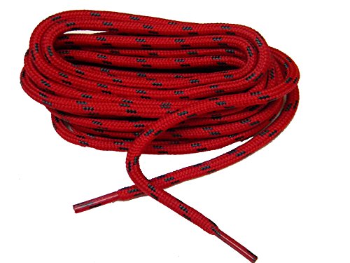 RED w/ BLACK Kevlar (R) proTOUGH(TM) Boot Shoelaces 2 pair pack
