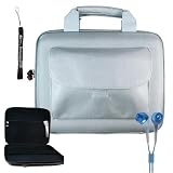 Sony DVPFX950 9-Inch Portable DVD Player Hard Nylon Cube Carrying Travel Case with Extra Pocket for Accessories+ Includes a eBigValue (TM) Determination Hand Strap Key Chain + Includes a Crystal Clear High Quality HD Noise Filter Earbuds Earphones Headphon