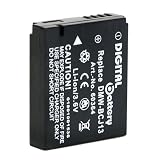 Power Akku Accu (Schwarzer Akku) für Panasonic Lumix DMC-LX5EG-K Digitalkamera (10 Megapixel, 3,6-fach opt. Zoom, 7,5 cm (3 Zoll) Display, Bildstabilisator, HDMI) schwarz