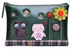 London Owl Zipper Coin/Card Purse