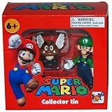 Super Mario 6cm PVC Figure Collector Tin - Luigi + Paragoomba - Nintendo
