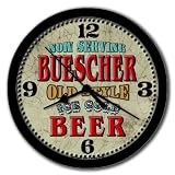 Vintage BUESCHER Old Style Beer 10 Wall Clock USA