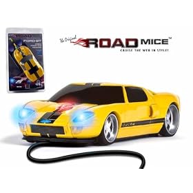Ford GT Optical Computer Mouse (Yellow w Black Stripes) by Collectable Diecast