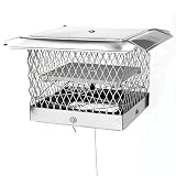 Buy 8''x13'' Lock-Top II Chimney Cap Damper &frac34;'' Mesh by LockTop