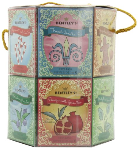 Bentley s Classic Holiday 12 Teas of Christmas Collection of Premium Teas Assorted Gift Pack 96-Count Tea BagsB001M19YSA 