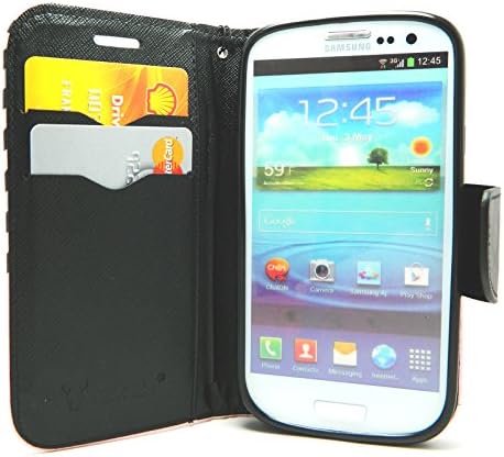 LG Realm case, LG Optimus L70 Case Case Loca Premium Slim and Durable PU Leather Wallet Flip Case Cover Stand with Card Holder and Strap for LG Realm LS620 (Chevron Pink)