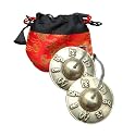 Small Tibetan Ting Sha Bells - Om Mani Padme Hum